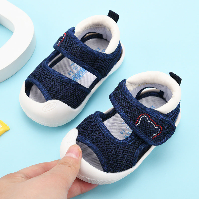 Baby sandals & first walker shoes - summer soft sole, ages 0-1-3 years, mesh infant toddler shoes, anti-slip for boys & girls