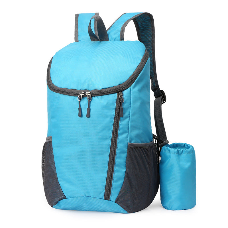 Cross-border new backpack large-capacity folding bag lightweight waterproof outdoor bag travel sports backpack can print logo