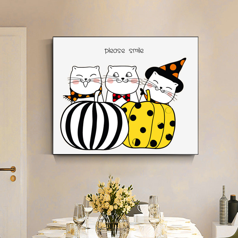 Nordic style push-pull meter box decorative painting free punching meter box hanging painting advanced sense blocking power supply entrance hanging painting