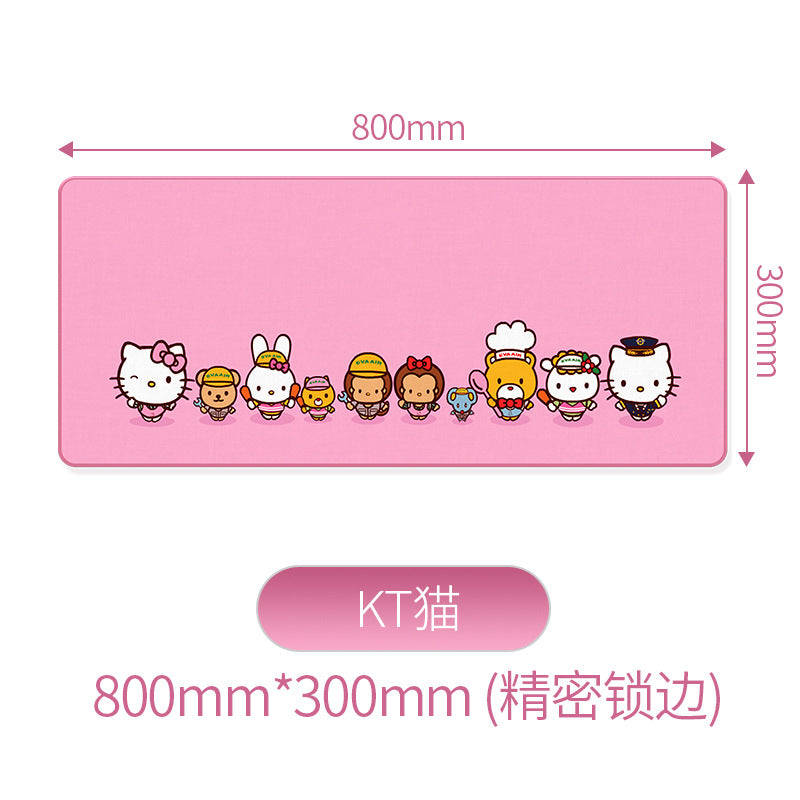 Large mouse pad, extra large rubber desk mat, non-slip keyboard pad, cartoon gaming desk mat, computer accessories