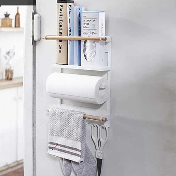 Refrigerator rack, magnet side wall refrigerator rack, paper towel fresh-keeping bag, iron-absorbing refrigerator storage rack, hanger