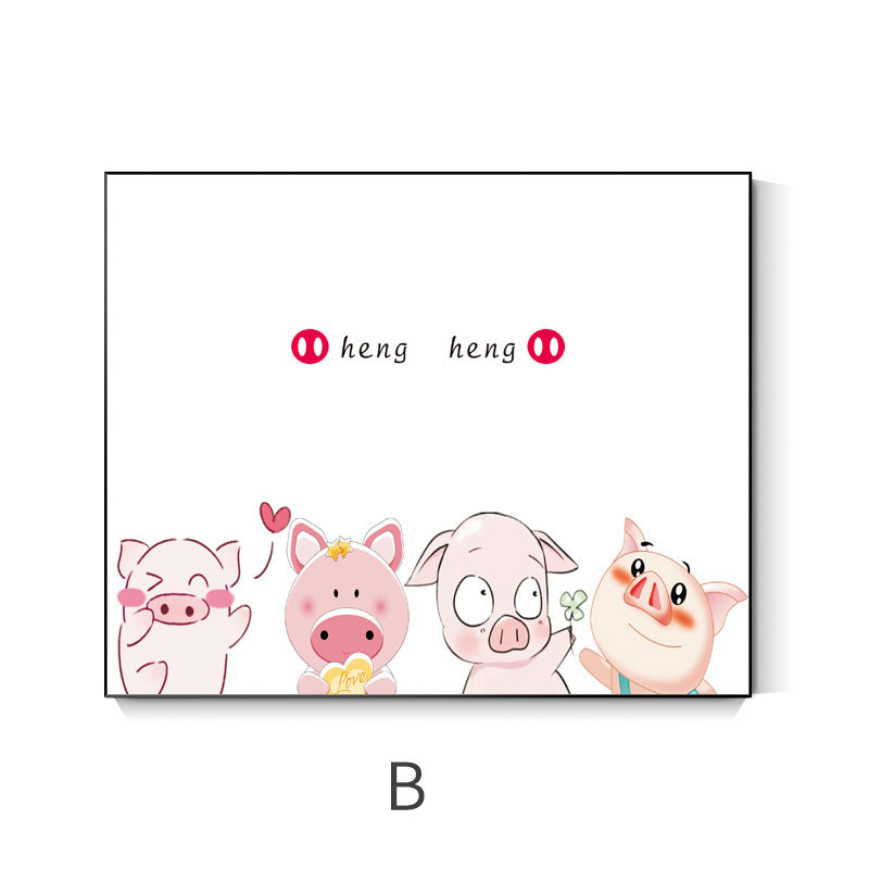 Nordic style push-pull meter box decorative painting free punching meter box hanging painting advanced sense blocking power supply entrance hanging painting