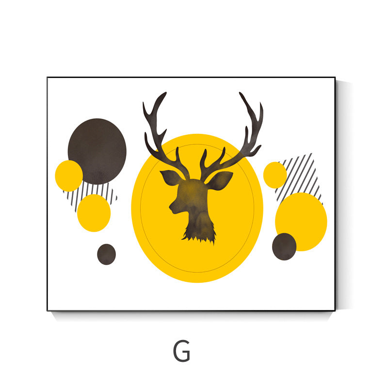 Nordic style push-pull meter box decorative painting free punching meter box hanging painting advanced sense blocking power supply entrance hanging painting