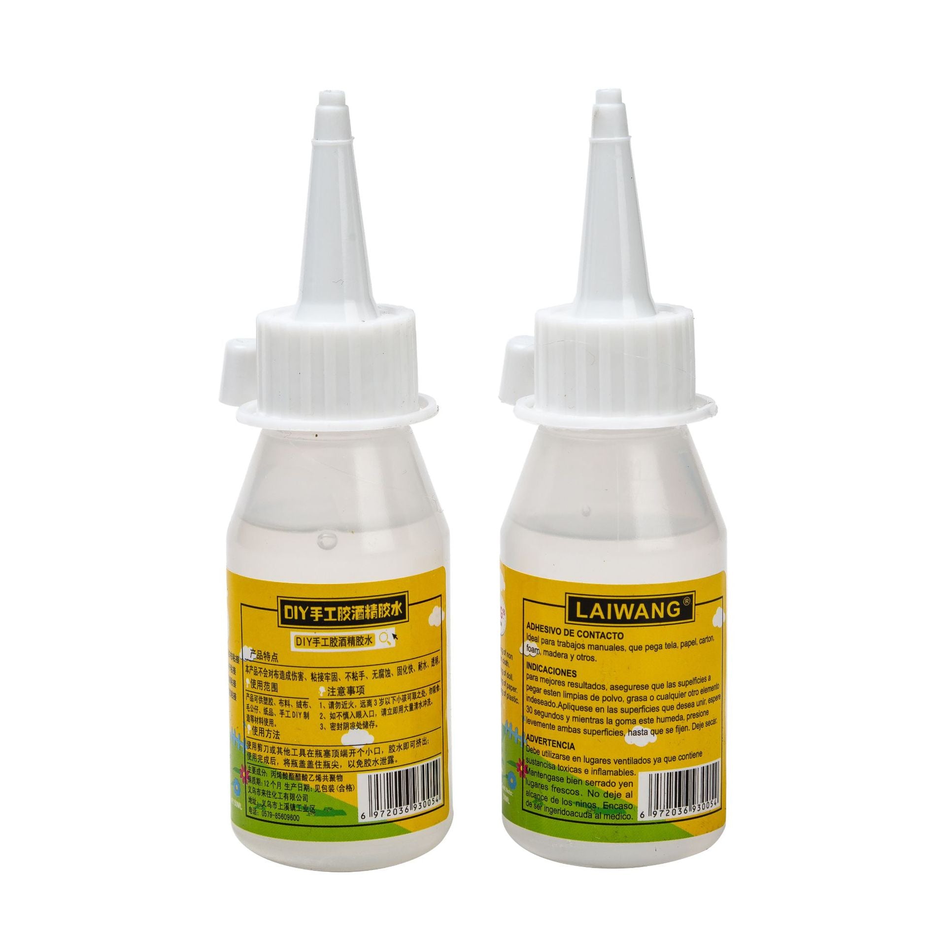 English/Chinese 50ml pink alcohol glue, transparent glue model DIY handmade glue non-woven glue