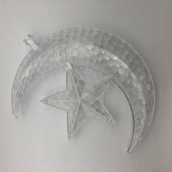 Factory wholesale lanterns plastic accessories light string pendant curtain light suction cup light pendant five-pointed star moon holding star water drop