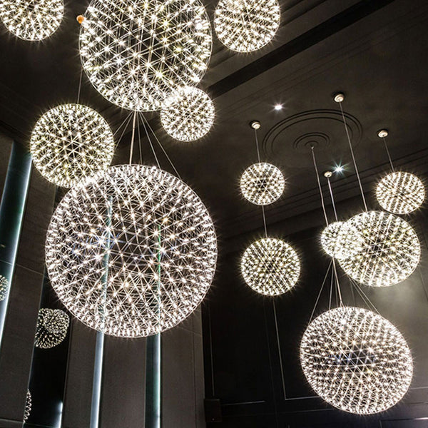Spark ball chandelier creative sales department decorative lamp clothing store shopping mall window chandelier dandelion gypsy chandelier