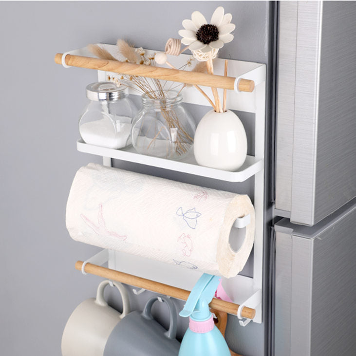 Refrigerator rack, magnet side wall refrigerator rack, paper towel fresh-keeping bag, iron-absorbing refrigerator storage rack, hanger