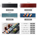 Ceramic kiln sushi plate flat cake dessert plate sashimi chicken wings long plate cold dish flat plate kiln glaze