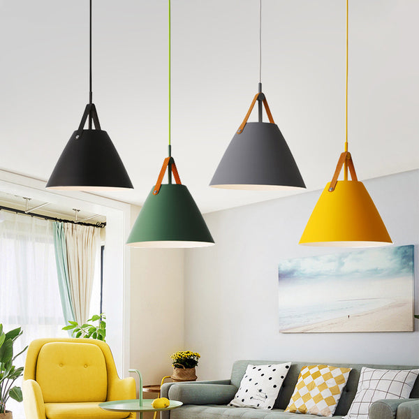 Simple restaurant chandelier milk tea shop shopping mall bar counter personality creativity Internet celebrity restaurant Macaron color decorative lights