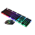 Limei gtx300 illuminated keyboard and mouse combo - usb keyboard, usb mouse, gaming kit with colorful backlighting for internet cafes