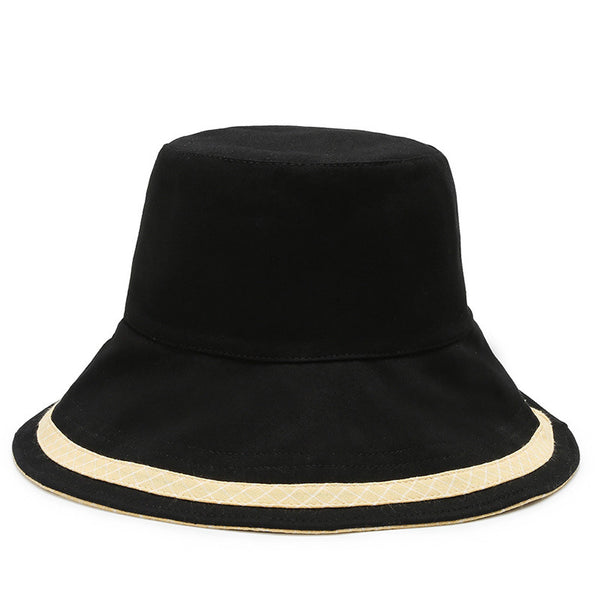 Bucket hat large brim summer UV protection basin hat Korean version sun protection sun hat outdoor versatile windproof face hat