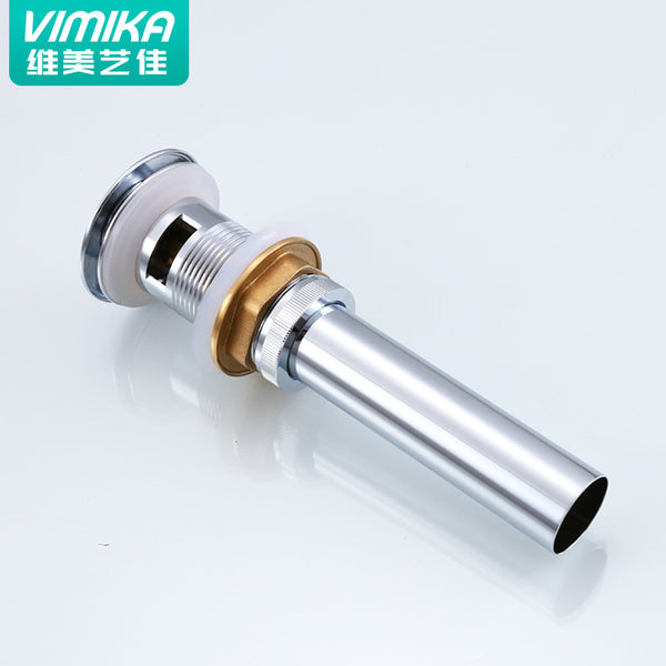 Vimei Yijia washbasin bouncing sewer brass with overflow hole washbasin water remover sewer pipe drop device
