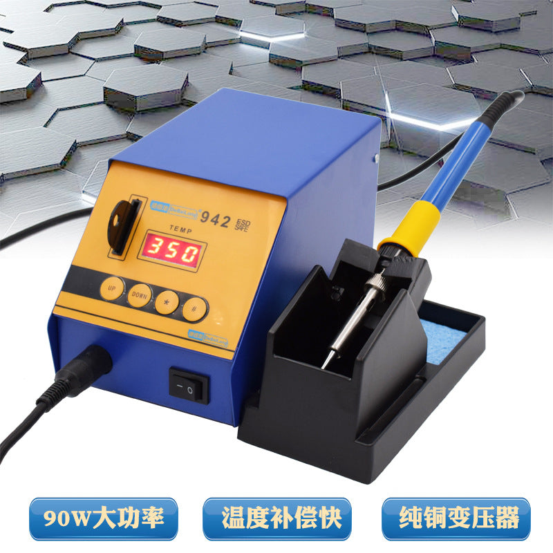 DBL942 welding table high power intelligent lead-free welding table adjustable temperature digital display electric soldering iron 90W high frequency constant temperature welding table