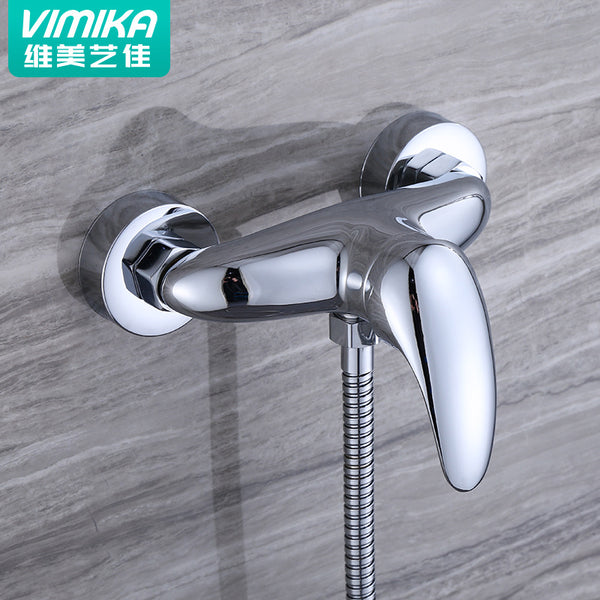 Vimeijia, Brass Bathroom Triple Hot and Cold Faucet, Mixing Valve Shower Faucet FA-5502