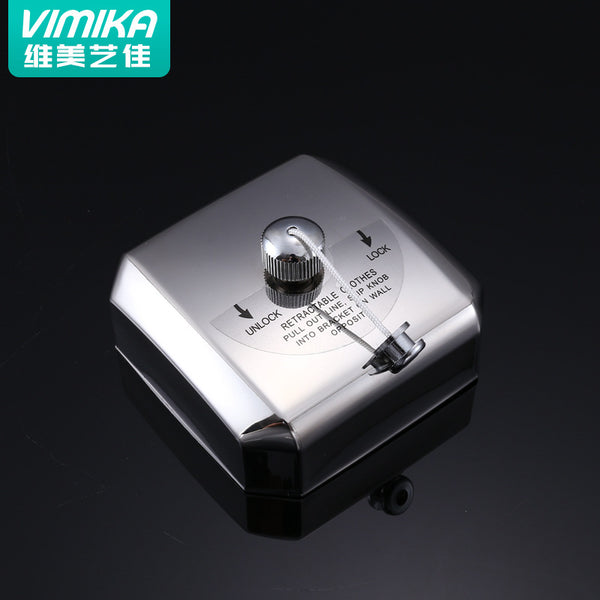 Vimeijia 304 stainless steel retractable clothesline bathroom balcony invisible wall hanging 2.5m cabinet