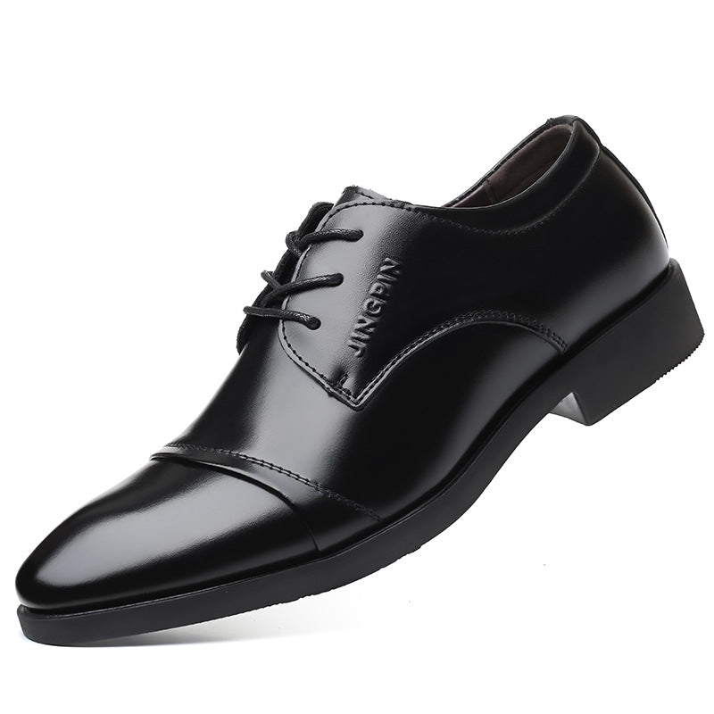 2021 new men's leather dress shoes - business casual, versatile, breathable, and comfortable