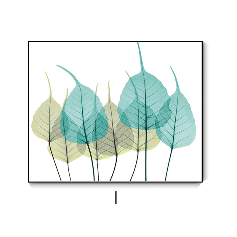 Nordic green plant push-pull meter box decorative painting non-punching distribution box hanging painting switch main gate blocking wall painting