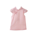 Kidscheongsamsummer thin girlcheongsam skirt baby girl baby skirt western style little girl princess skirt chinese style