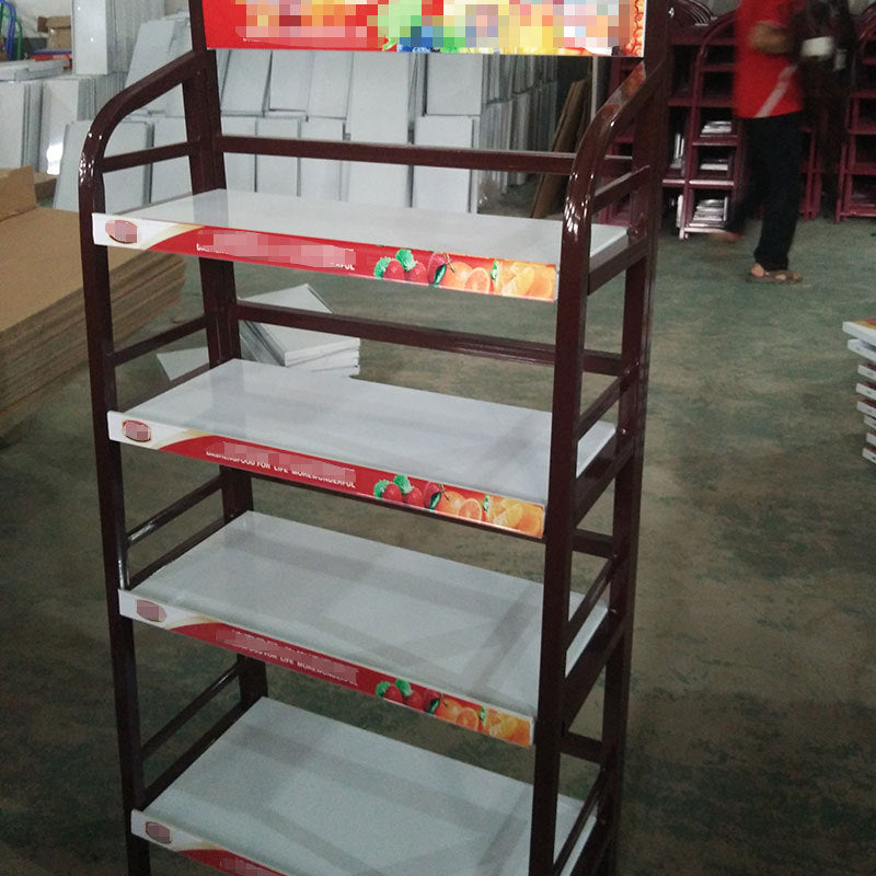 Small supermarket snack food display rack floor storage rack, convenience store snack cosmetics rack