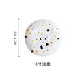 Influencer-approved dinnerware set: nordic minimalist home style terrazzo pattern bowls and plates - creative dinnerware set