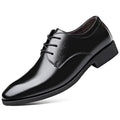 Men's leather business dress shoes - classic british & korean style - black, versatile casual shoes - soft leather