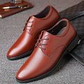 Men's leather business dress shoes - classic british & korean style - black, versatile casual shoes - soft leather