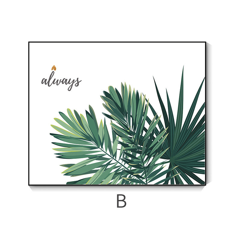 Nordic green plant push-pull meter box decorative painting non-punching distribution box hanging painting switch main gate blocking wall painting