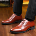 2021 new men's leather dress shoes - business casual, versatile, breathable, and comfortable
