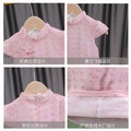 Kidscheongsamsummer thin girlcheongsam skirt baby girl baby skirt western style little girl princess skirt chinese style