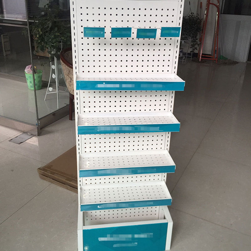Small supermarket snack food display rack floor storage rack, convenience store snack cosmetics rack