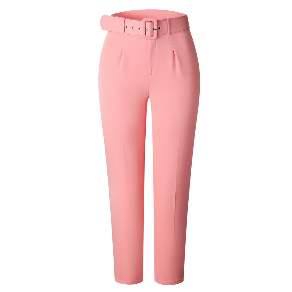 European and american style women's high-waisted casual trousers for  spring/summer - slim fit, figure-flattering suit pants, women's long pants, autumn professional trousers