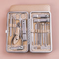 Wholesale stainless steel nail clipper set - 19 piece manicure & pedicure kit for beauty & grooming