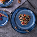 Japanese-style ceramic dinner plates - popular restaurant plates, creative steak plates, pasta deep dishes, wholesale tableware