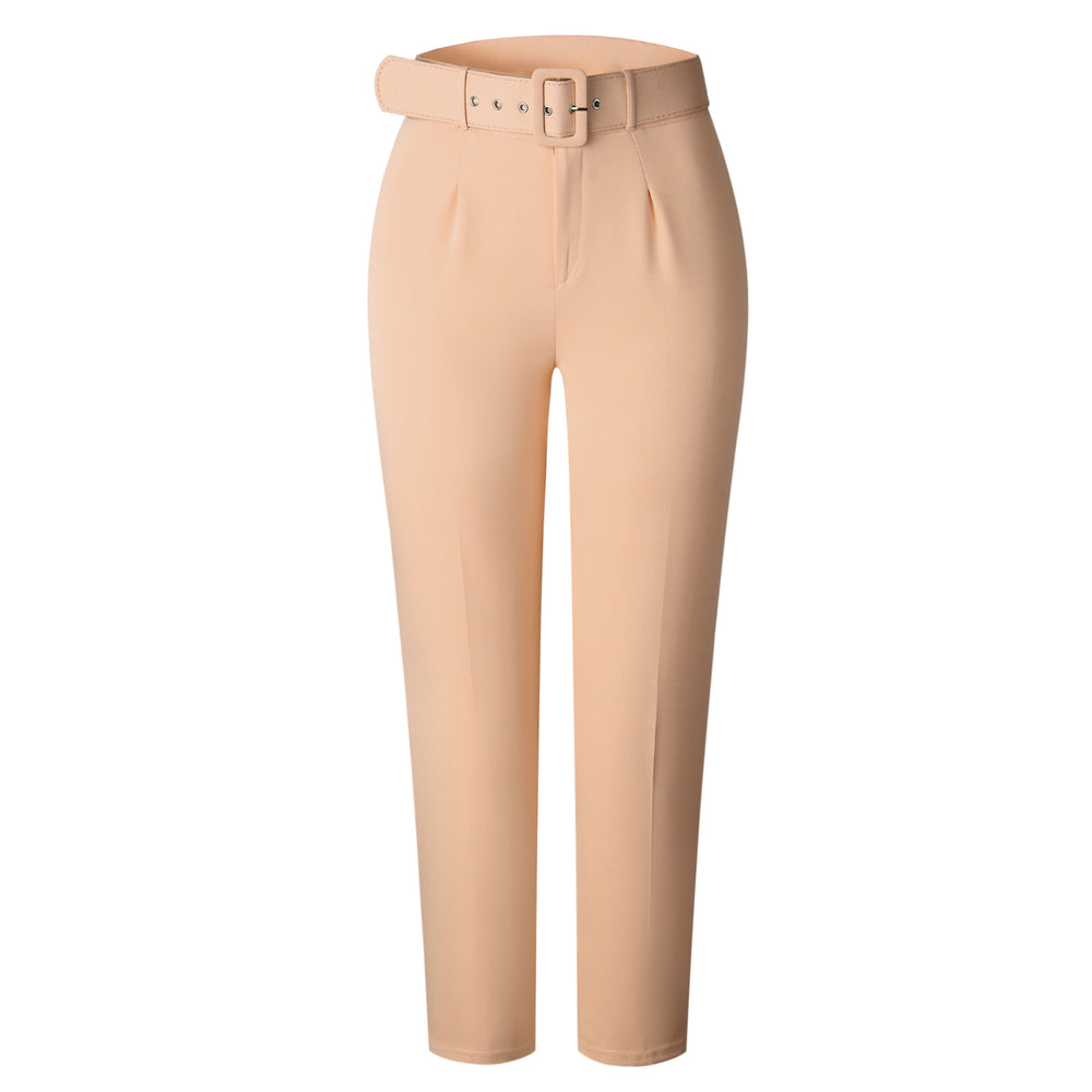 European and american style women's high-waisted casual trousers for  spring/summer - slim fit, figure-flattering suit pants, women's long pants, autumn professional trousers