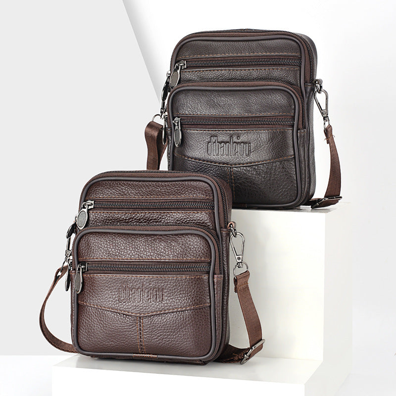 Factory new men's fanny pack multi-functional shoulder messenger bag can wear belt mobile phone fanny pack wholesale men's waist bag