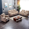 Living room genuine leather sofa small apartment head space capsule electric reclining massage multi-functional casual multi-functional combination