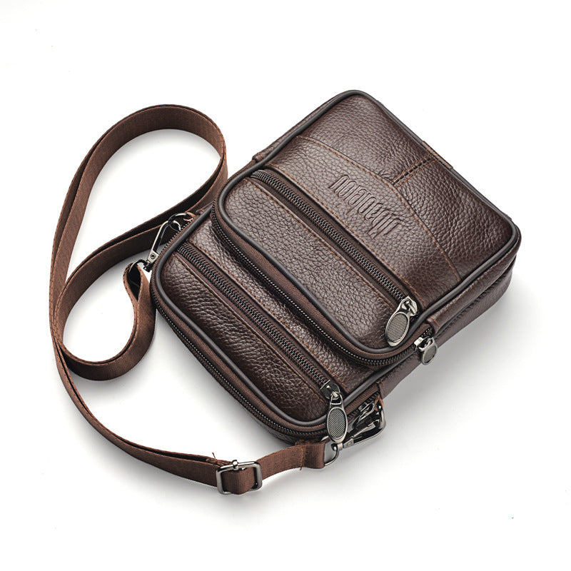Factory new men's fanny pack multi-functional shoulder messenger bag can wear belt mobile phone fanny pack wholesale men's waist bag