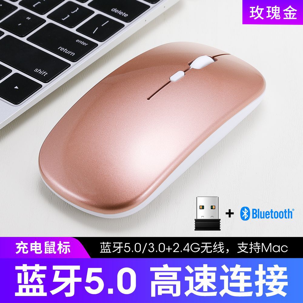 Thunderwolf q20 slim wireless bluetooth mouse - dual-mode rechargeable wireless mouse - amazon cross-border
