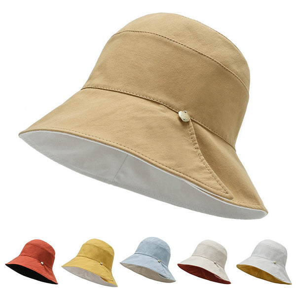 Versatile sun hat new fashion double-sided women's summer 2023 new trendy double-sided sun protection Korean version Internet celebrity bucket hat
