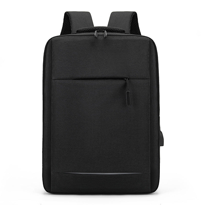 New men's large-capacity 14-inch computer backpack unisex USB charging LOGO business backpack