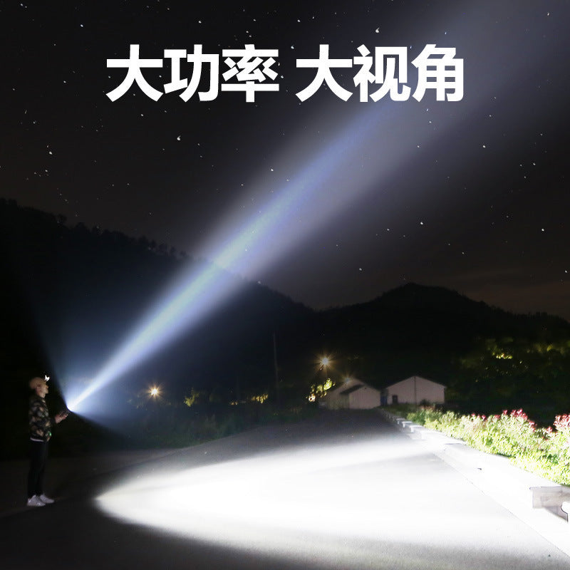 Cross-border new super bright P70 flashlight, outdoor strong light high power USB charging waterproof camping LED flashlight