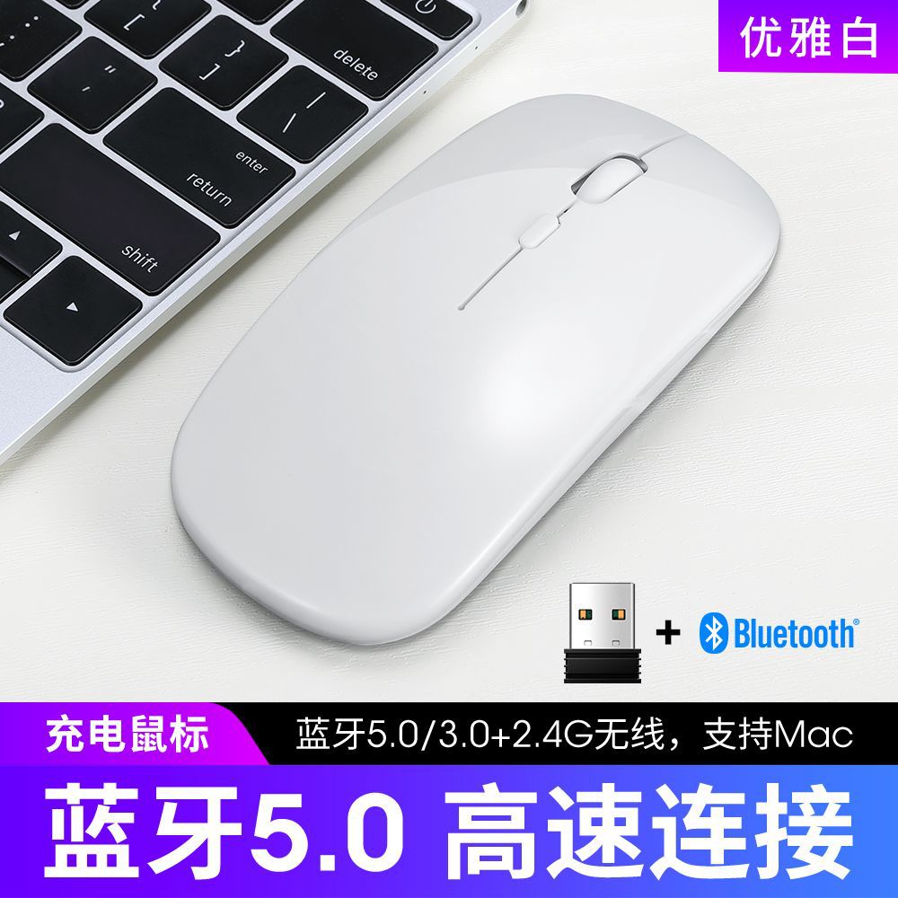 Thunderwolf q20 slim wireless bluetooth mouse - dual-mode rechargeable wireless mouse - amazon cross-border