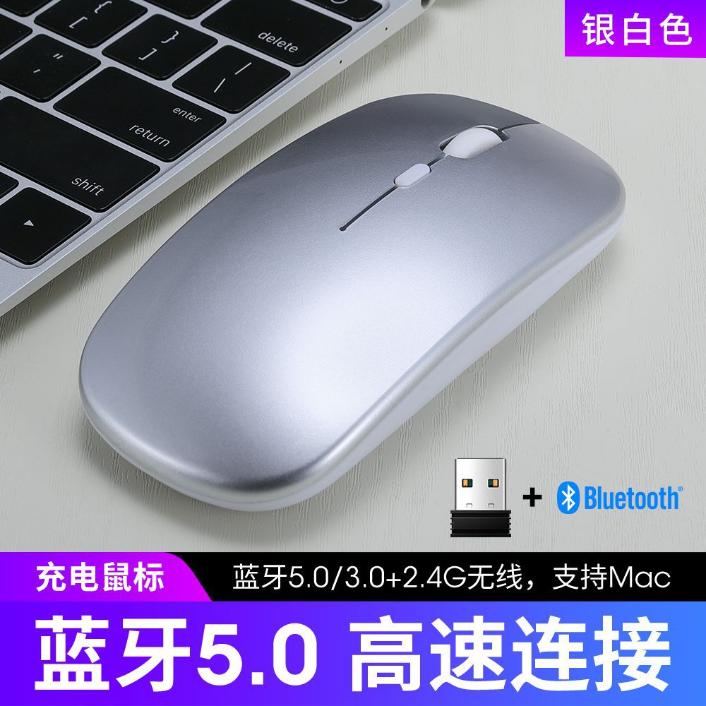 Thunderwolf q20 slim wireless bluetooth mouse - dual-mode rechargeable wireless mouse - amazon cross-border