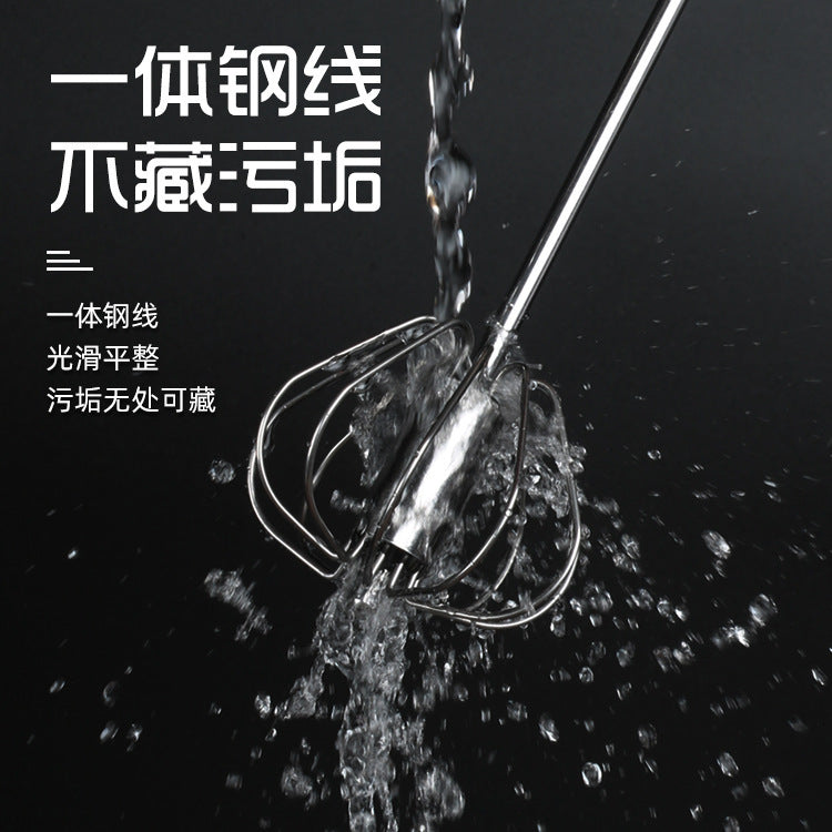 Factory direct stainless steel semi-automatic egg whisk rotary cream egg mixer - manual hand mixer for home use
