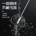 Factory direct stainless steel semi-automatic egg whisk rotary cream egg mixer - manual hand mixer for home use