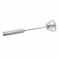 Factory direct stainless steel semi-automatic egg whisk rotary cream egg mixer - manual hand mixer for home use