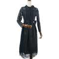 summer european and american plus size women's clothing - , ,  - elegant lace hollow-out a-line dress