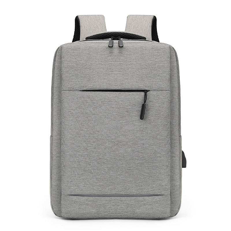 New men's large-capacity 14-inch computer backpack unisex USB charging LOGO business backpack