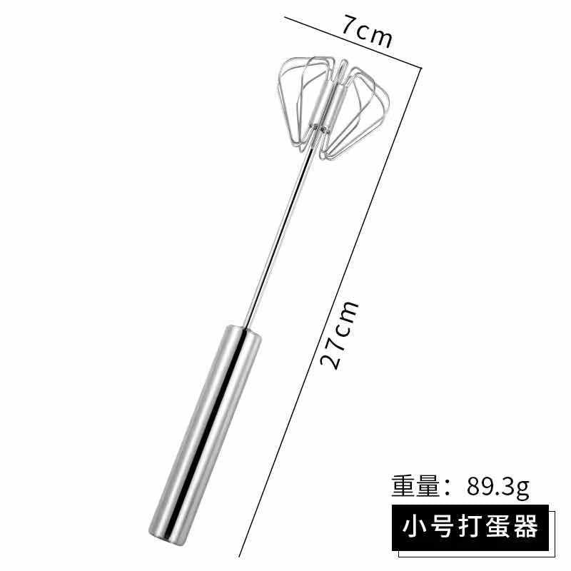 Factory direct stainless steel semi-automatic egg whisk rotary cream egg mixer - manual hand mixer for home use