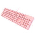 Meishang e-zu hjk901 mechanical keyboard and mouse combo - retro girly pink cute blue switch round key gaming keyboard
